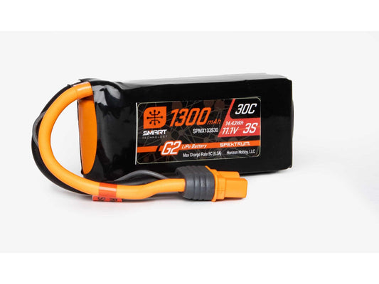 Spektrum 1300mAh 3S 11.1V SMART G2 30C IC3 SPMX133S30