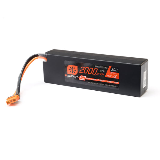 Spektrum 11.1V 2000mAh 3S 30C Smart G2 LiPo Battery: IC2 SPMX203S30H2