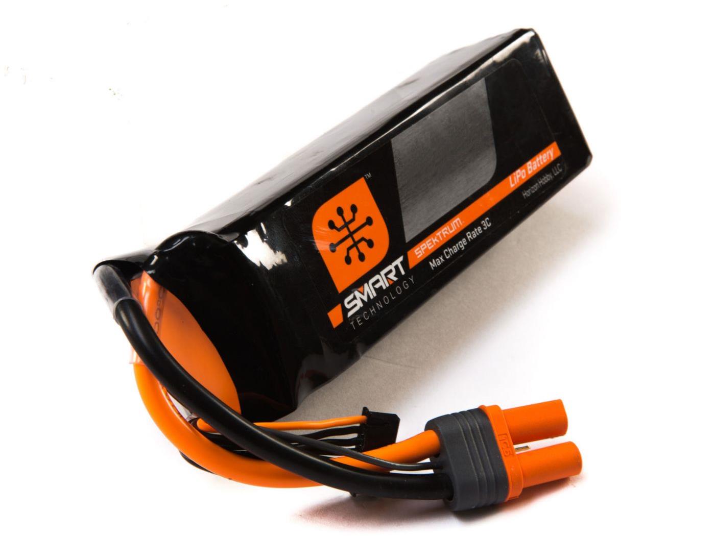 Spektrum 5000mah 6S 22.2V Smart LiPo 30C; IC5 SPMX50006S30