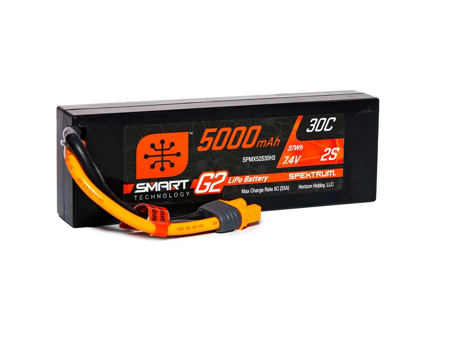 Spektrum 5000mAh 2S 7.4V SMART G2 30C IC3 SPMX52S30H3