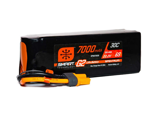 Spektrum 7000mAh 6S 22.2V SMART G2 30C IC5 SPMX76S30