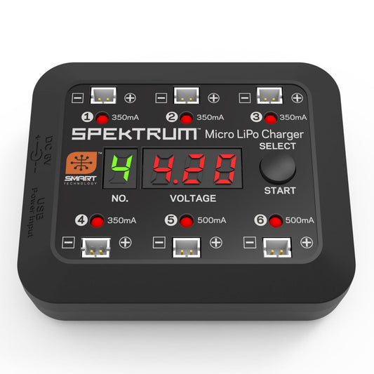 Spektrum Spektrum Micro 6 Port DC/USB 1S LiPo Charger SPMXC1060