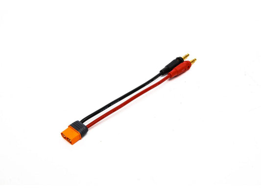 Spektrum IC3 Device Charge Lead 6"; 13 AWG / 4mm Bullets SPMXCA304