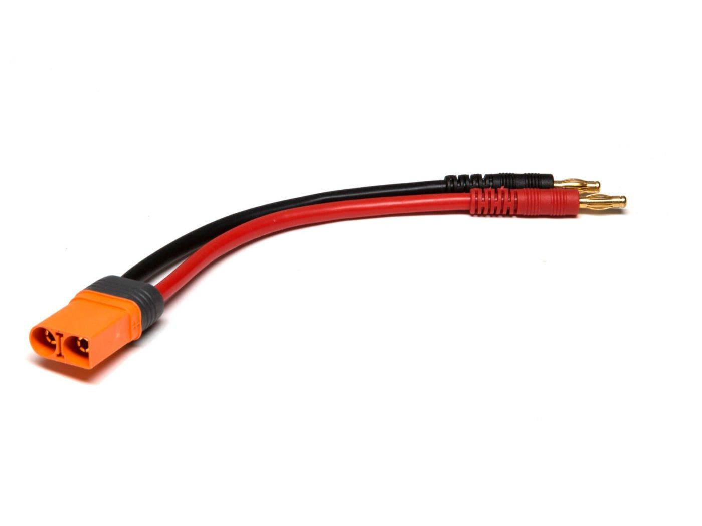 Spektrum IC5 Device Charge Lead 6"; 10 AWG / 4mm Bullet SPMXCA504
