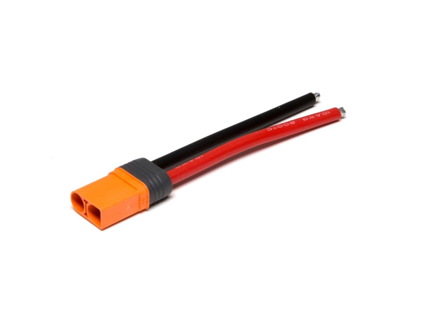 Spektrum IC5 Device Connector 4" / 100mm; 10 AWG SPMXCA510