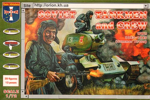 Orion Figures ORI72036 1:72 Soviet Tankmen and Crew