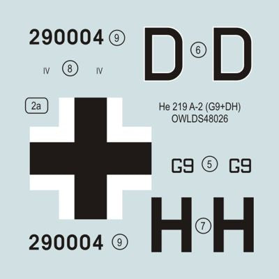 Owl OWLDS4826 1:48 Heinkel He-219 A-2 G9+DH