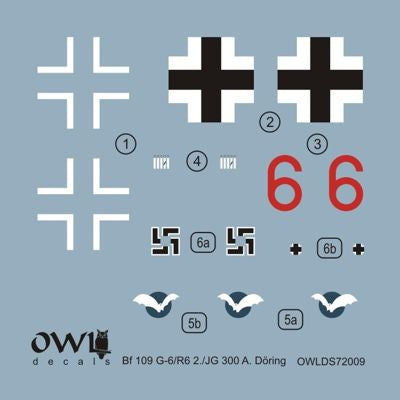 Owl OWLDS7209 1:72 Messerschmitt Bf-109G-6