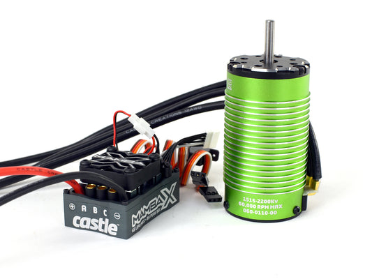 Castle Creations Mamba X, Sensored, 25.2V WP ESC & 1515-2200KV V2 CC010-0155-16