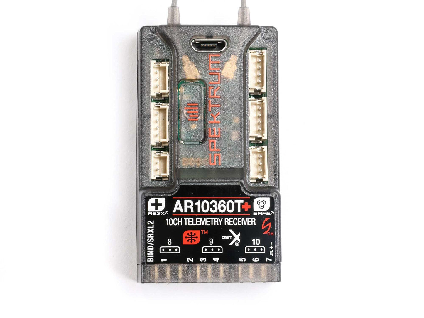 Spektrum AR10360T+ DSMX 10-Channel AS3X+ & SAFE Telemetry Receiver SPM-1034