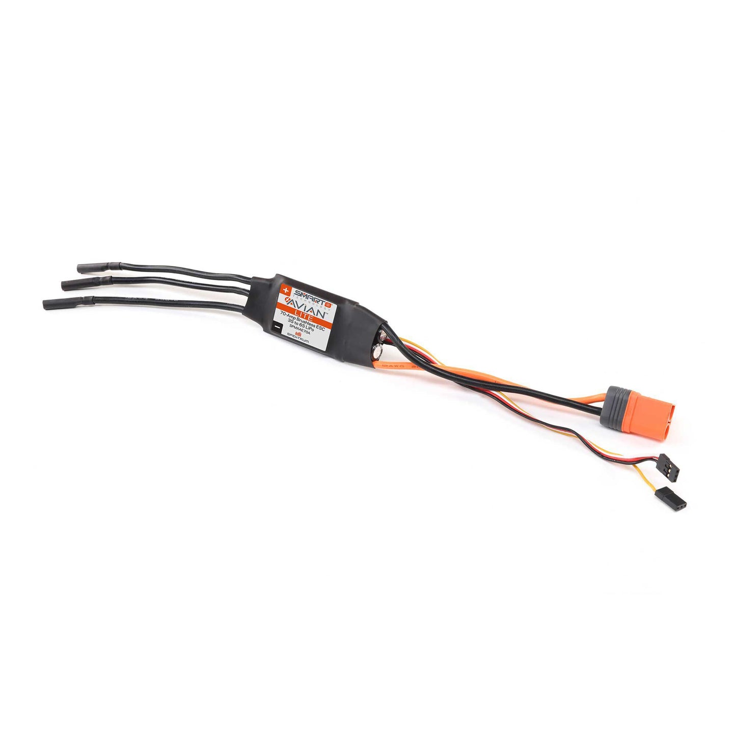 Spektrum Avian Lite 70-Amp Brushless Smart ESC, 3S-6S IC3 SPMXAE70B