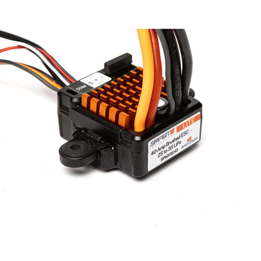 Spektrum Firma 40A Lite Brushed Smart ESC, 2S-3S: IC3 SPMXSE40
