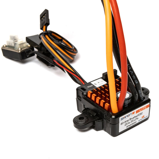 Spektrum Firma 60A Lite Brushed Smart ESC, 2S-3S: IC3 SPMXSE60