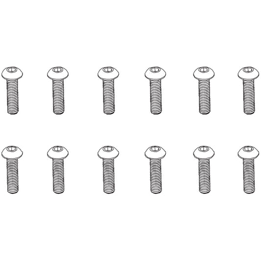 PD Racing B Head Hex Screw HM4x16 12pcs 501-057