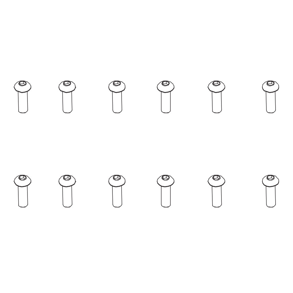 PD Racing B Head Hex Screw HM3x10 12pcs 502-022