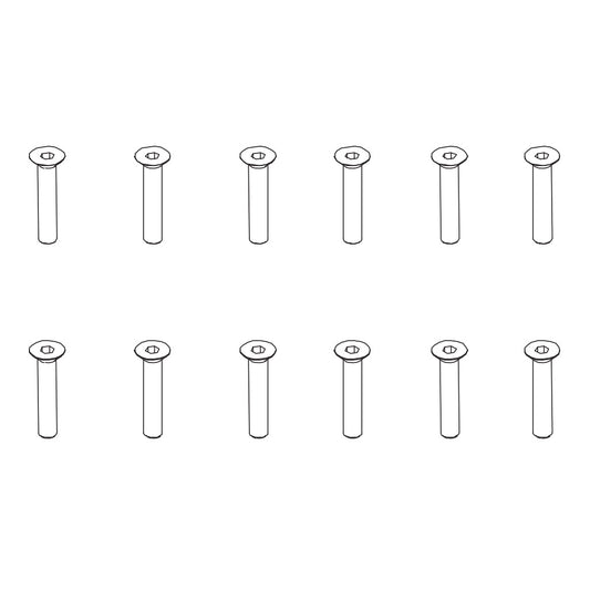 PD Racing Flat Head Hex Screw HM3x16 12pcs 502-031