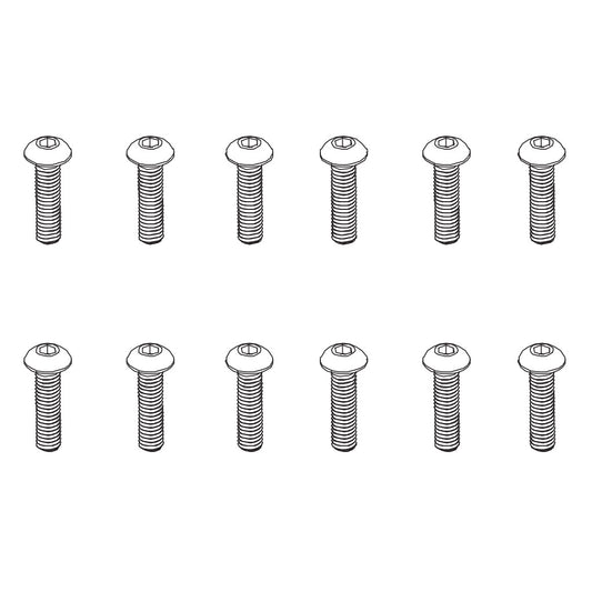 PD Racing B Head Hex Screw HM3x18 12pcs 602-071