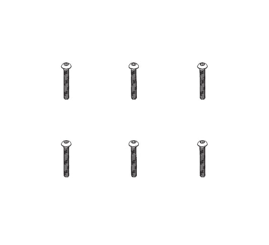 PD Racing B Head Hex Screw HM4x30 6pcs 602-078