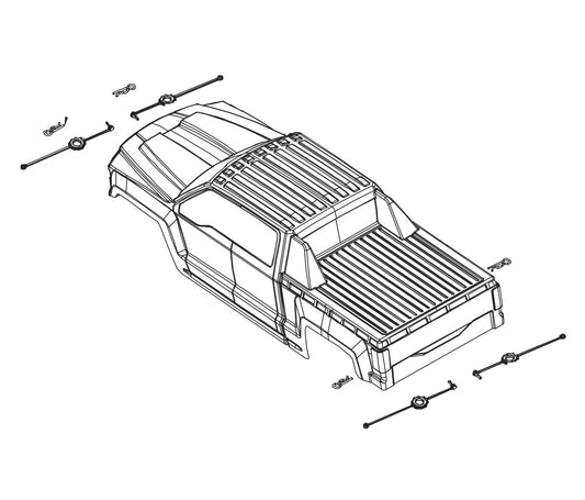 PD Racing Truck Body Shell 1:10 860R-002