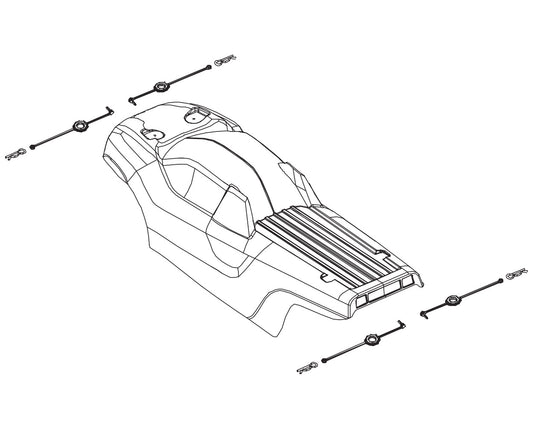 PD Racing Truggy Body Shell 1:10 860R-005