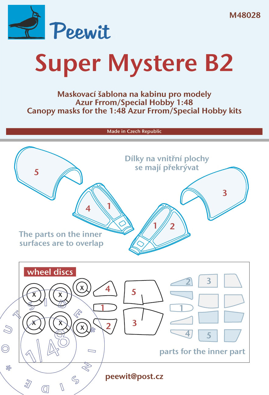 Peewit PEE48028 1:48 Dassault Super Mystere B2