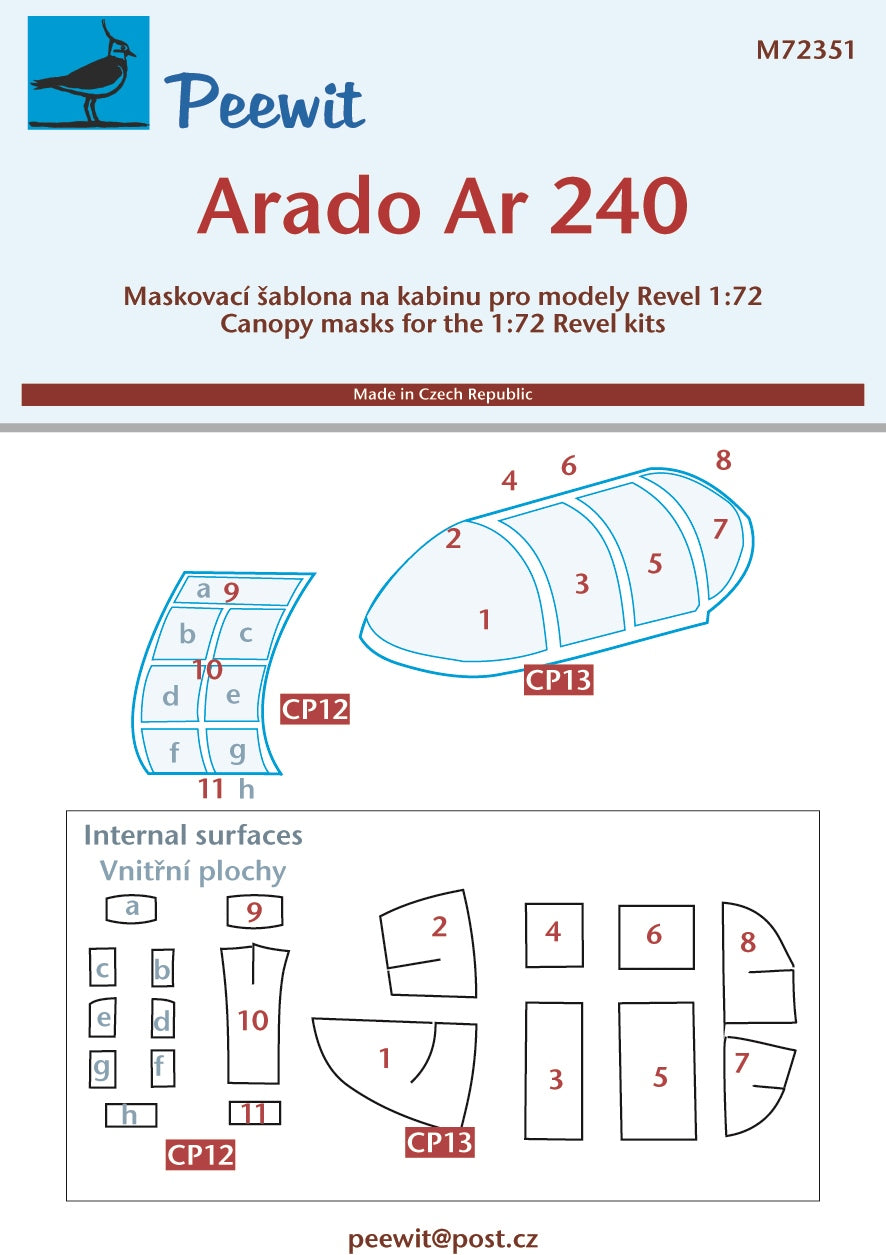 Peewit PEE72351 1:72 Arado Ar-240