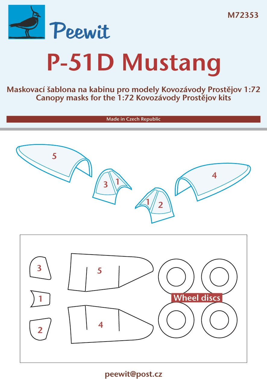 Peewit PEE72353 1:72 North-American P-51D-5 Mustang