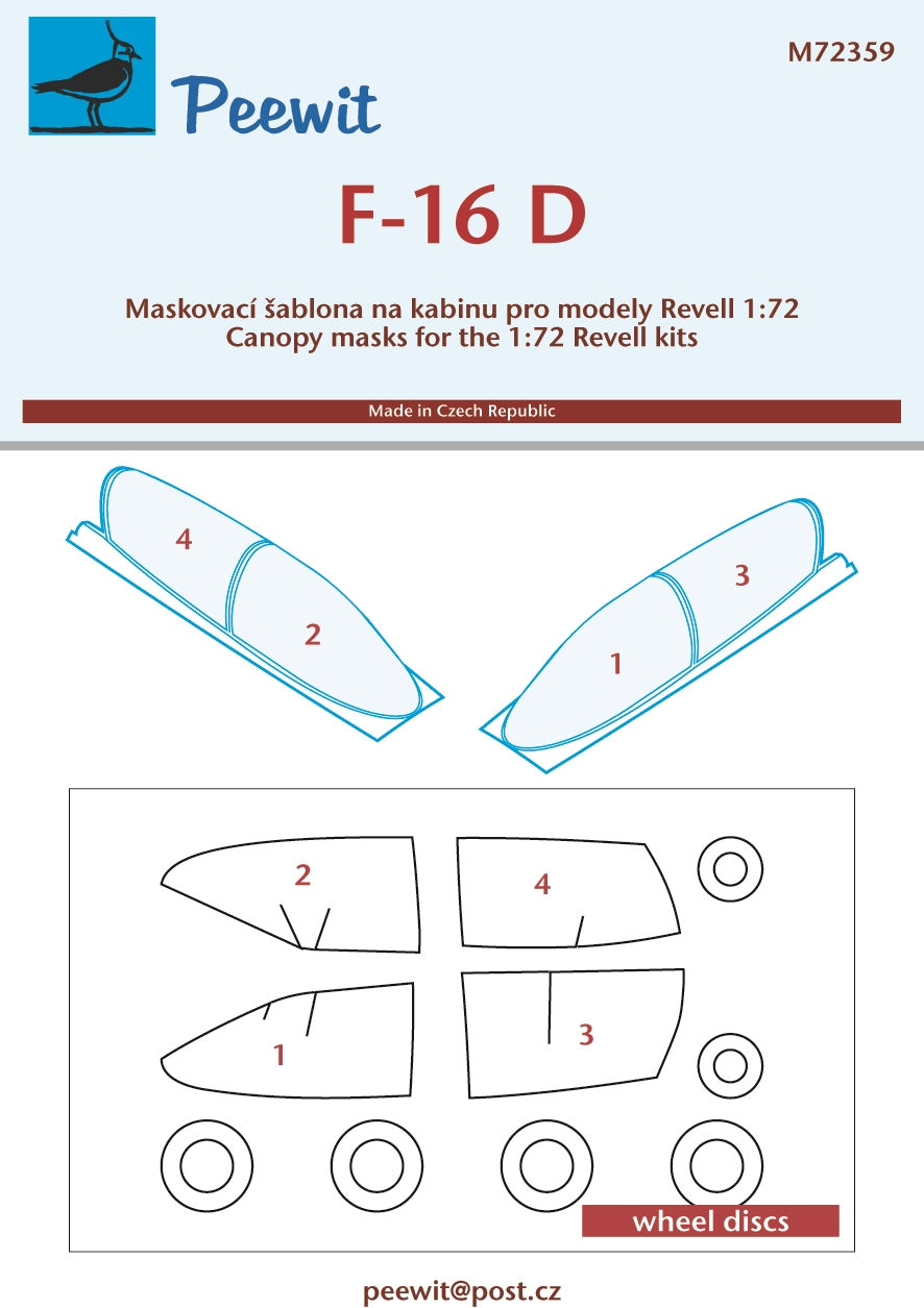 Peewit PEE72359 1:72 Lockheed-Martin F-16D