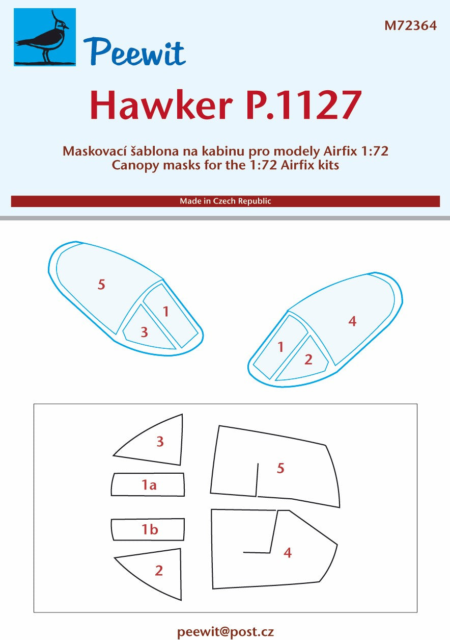 Peewit PEE72364 1:72 Hawker P.1127