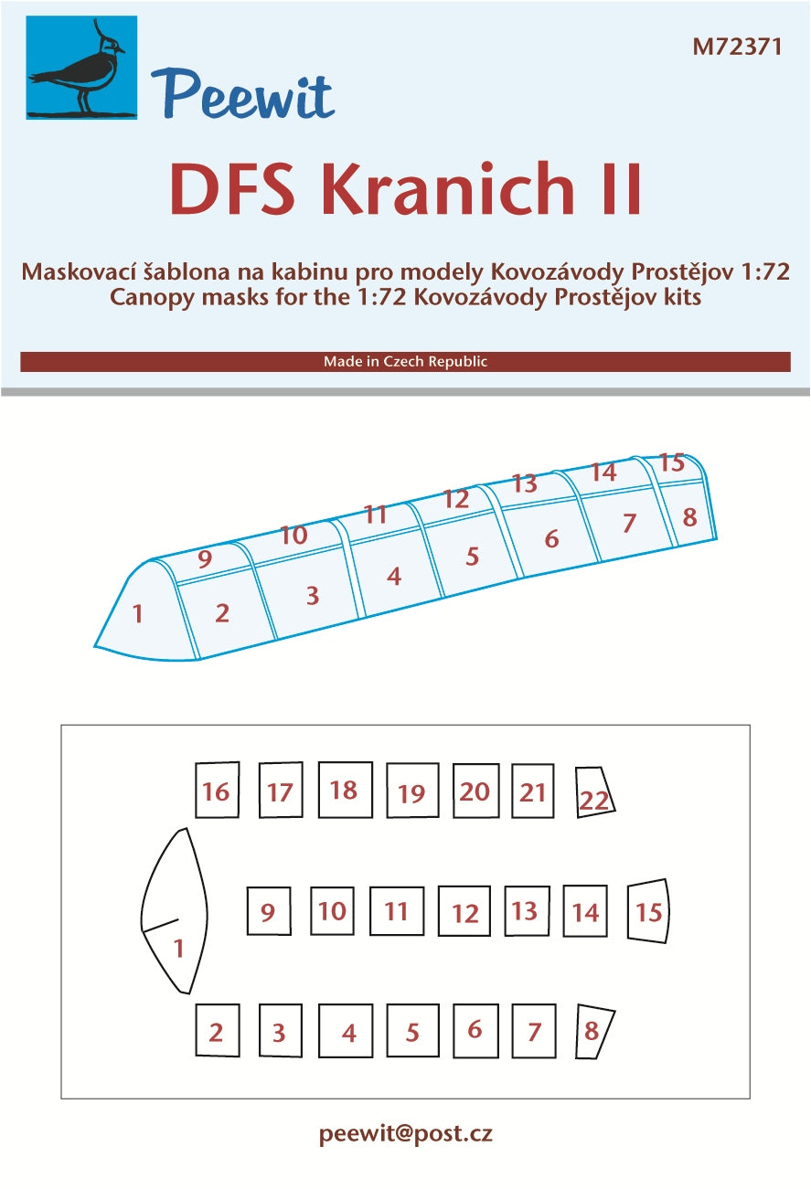 Peewit PEE72371 1:72 DFS Kranich II