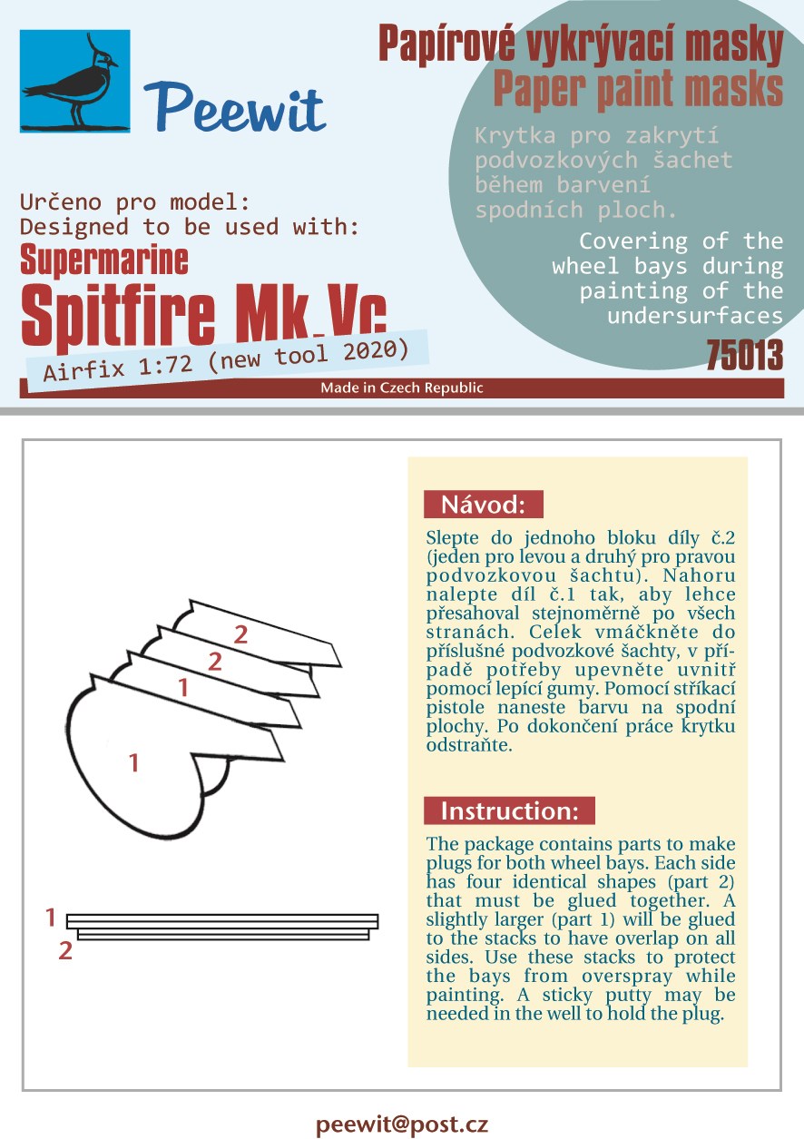 Peewit PEE75013 1:72 Supermarine Spitfire Mk.Vc