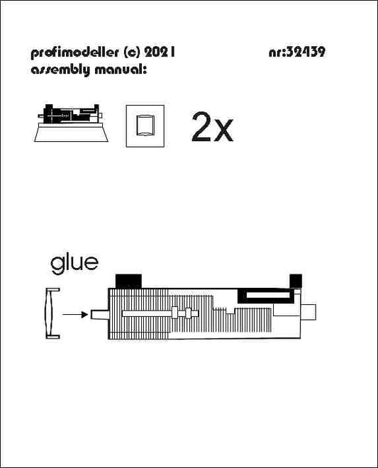 Profimodeller PF32439P 1:32 .50 Cal Body and Handgrip