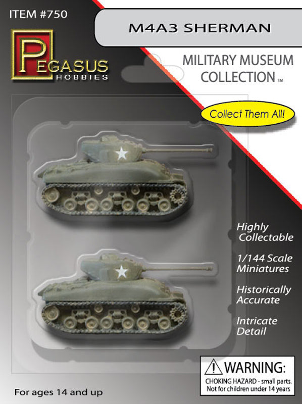 Pegasus Hobbies (P) PH0750 1:144 M4A3 Sherman