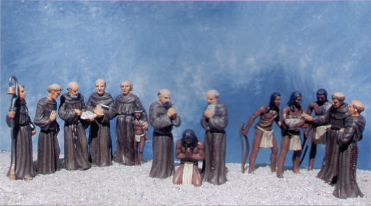 Pegasus Hobbies (P) PH7003 Padres and Indians 15 1:48th figures in 15 pieces