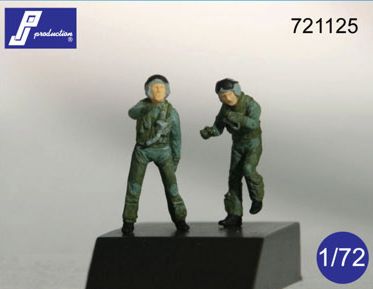 PJ Productions PJ721125 1:72 F-16/F-18 Pilots (2 Figures)