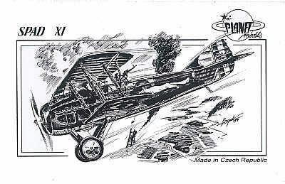 Planet Models PLA06172 1:72 Spad XI decals: France/Belgium