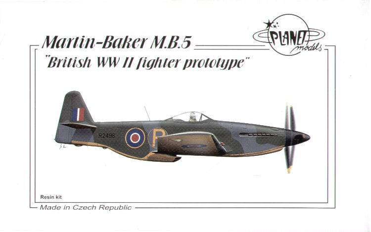 Planet Models PLA11272 1:72 Martin-Baker MB.5