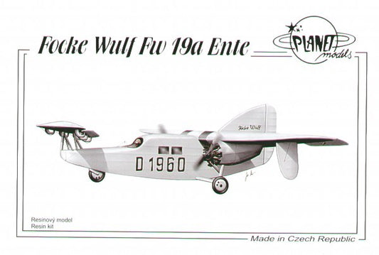 Planet Models PLA18372 1:72 Focke-Wulf Fw-19a Ente.