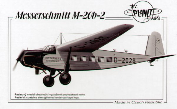 Planet Models PLA19672 1:72 Messerschmitt M-20b-2 Transport Kit