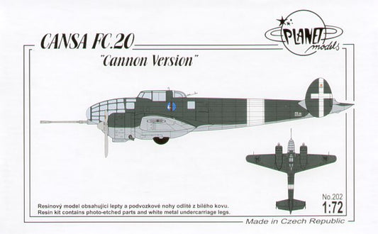 Planet Models PLA20272 1:72 CANSA FC.20 'Canon version'