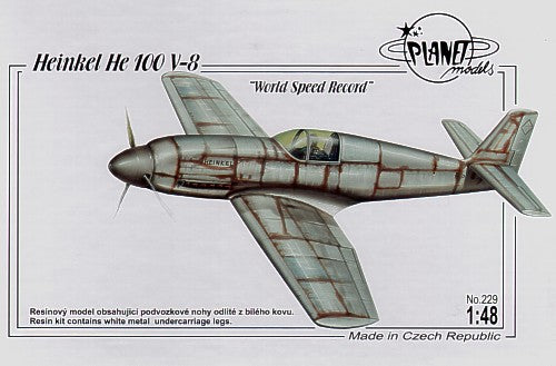 Planet Models PLA22948 1:48 Heinkel He-100V-8 World Speed Record