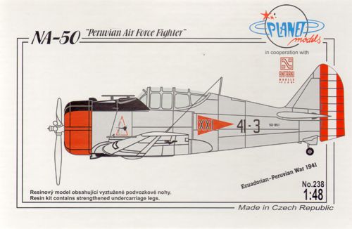 Planet Models PLA23848 1:48 North-American NA-50 Peruvian Air Force Fighter WWII