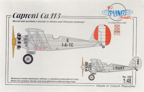 Planet Models PLA24048 1:48 Caproni Ca.113 Italian and Peruvian Markings