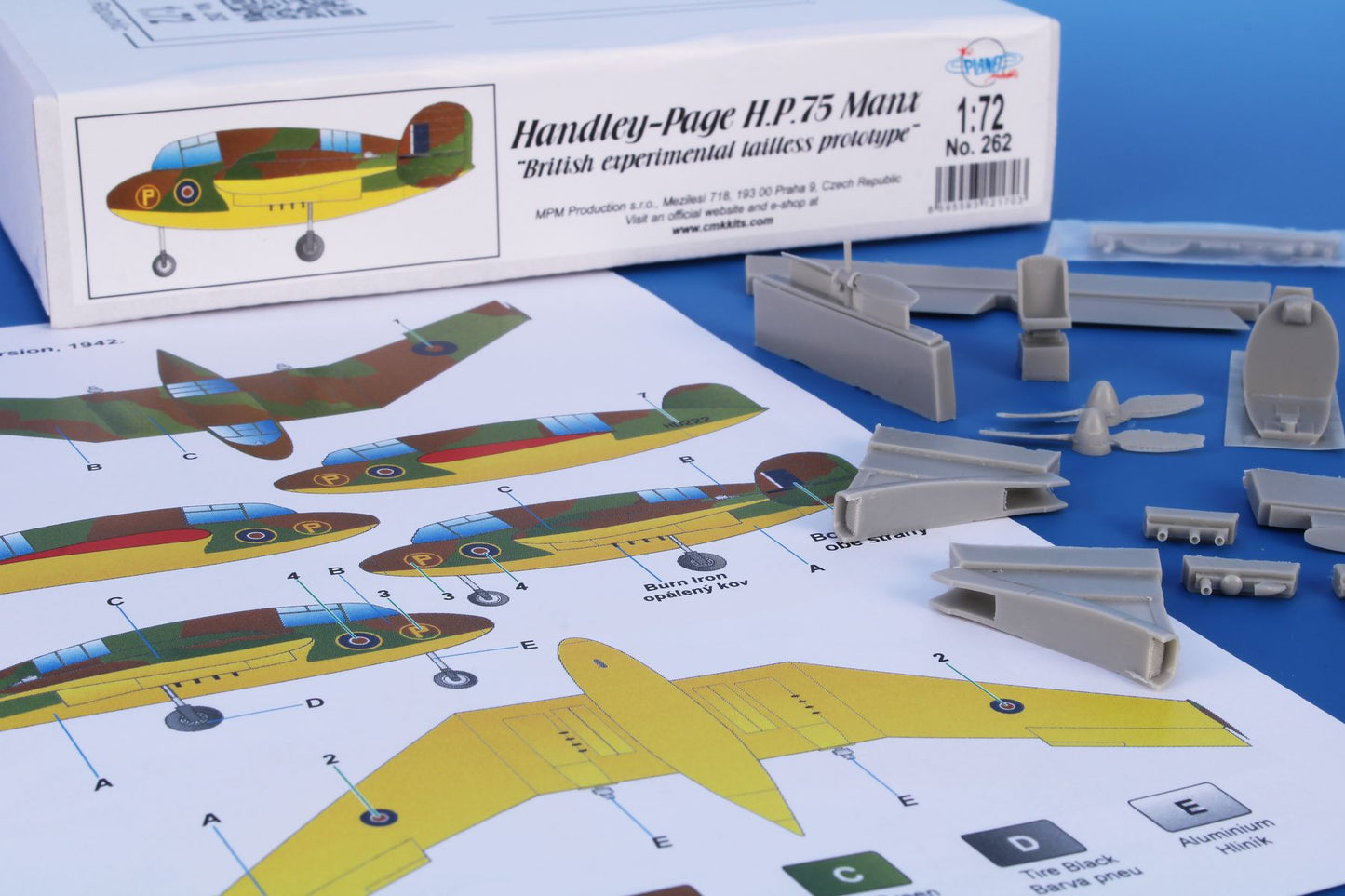Planet Models PLA26272 1:72 Handley-Page H.P.75 Manx full resin kit