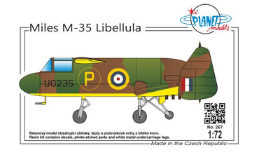 Planet Models PLA26772 1:72 Miles M.35 Libellula Prototype Resin Kit