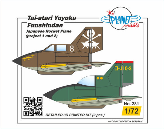 Planet Models PLA28172 1:72 Tai-atari Yuyoku Funshindan Japanese Rocket Plane