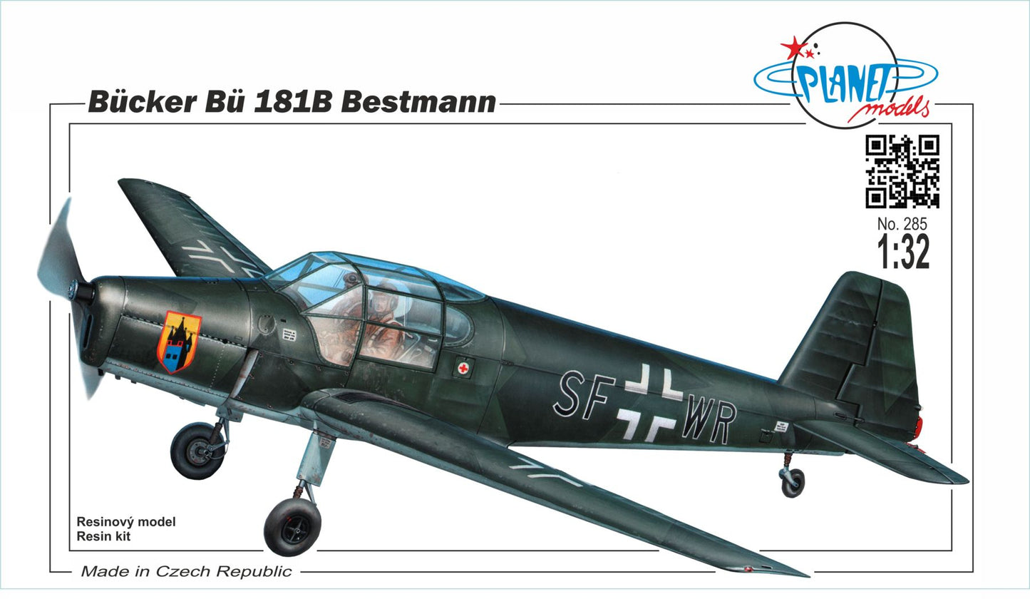Planet Models PLA28532 Bucker Bu-181 Bestmann 1:32 Resin Kit