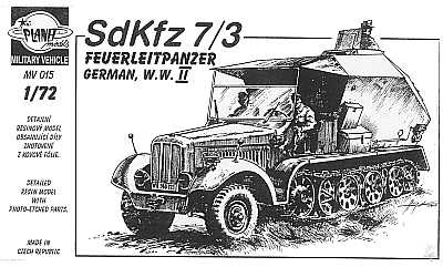 Planet Models PLAMV015 1:72 Sd.Kfz.7/3 Feuerleitpanzer