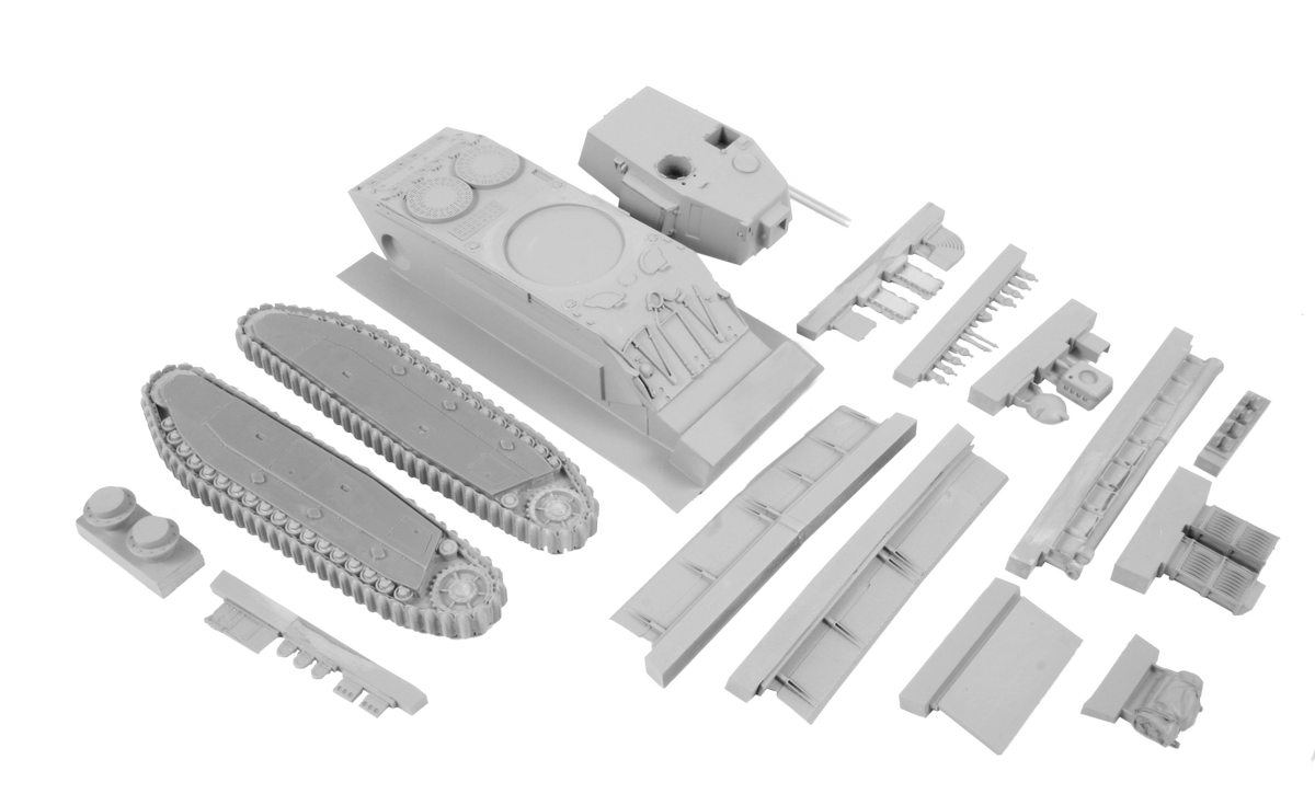Planet Models PLAMV122 1:72 ARL-44 French Heavy Tank Resin Kit