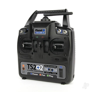 Planet TS2+2 2.4GHz 2-Channel Stick Transmitter with 2 Aux Channels with 6-channel Rx T02101